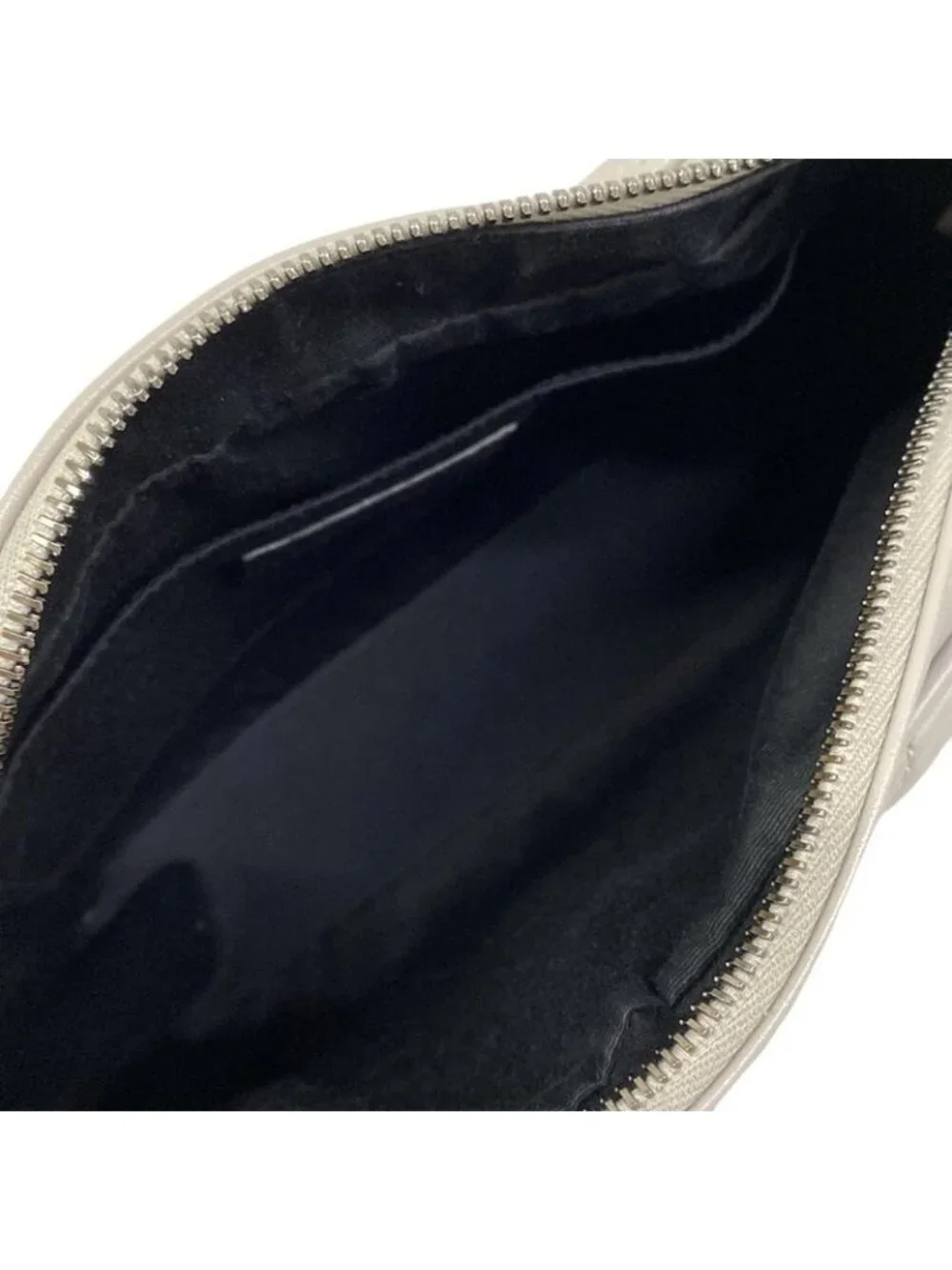 Saint Laurent Paris Shoulder Bag le Light Gray Leather - Picture 7 of 15